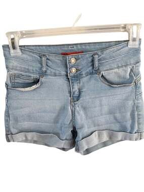 Wax Jean Butt, I Love You! Light Wash Cuffed Denim Shorts